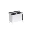 Fregadero con puertas 1200x600 Doble Cuba Distform FBP06120