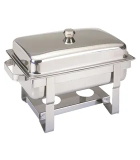 Chafing dish de alcohol tapa extraíble Edenox CHD