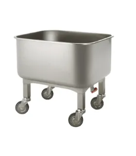Carro de Lavado acero inoxidable cuba de 600x500x600h mm Edenox CPL-65
