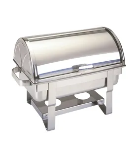 Chafing dish de alcohol tapa escamoteable Edenox CHD-E