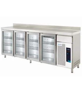Frente Mostrador Refrigerado 4 Puertas de cristal Edenox FMPS-250