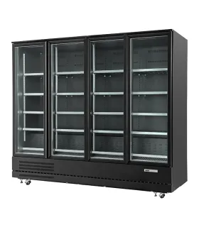 Armario Expositor Refrigerado color negro 4 puertas VESUR-2204-C de...