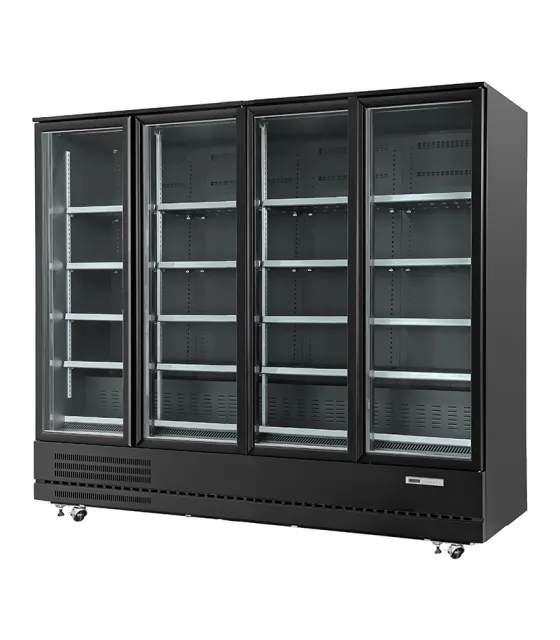 Armario Expositor Refrigerado color negro 4 puertas VESUR-2204-C de Edenox