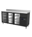 Frente Mostrador Refrigerado 3 Puertas de cristal Edenox FMPS-200 HC NEGRO