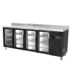Mesa Refrigerada 4 puertas fondo 600mm color negro Edenox MPS-250 HC NEGRO PC