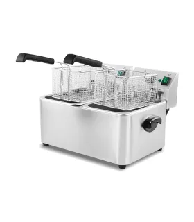 Freidora electrica de sobremesa 4+4 litros Edenox TF-5-D E