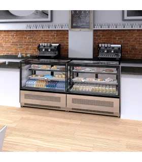 Vitrina expositora refrigerada cristal recto 1200x745x1209h mm LPD1...