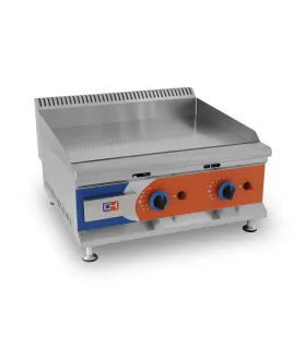 Plancha Fry top a Gas 655x570mm placa de 16mm Cromo Duro GG-600D