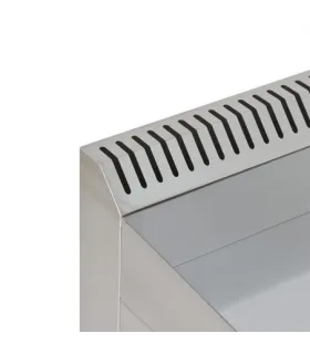 Plancha Fry top a Gas 655x570mm placa de 16mm Cromo Duro GG-600D