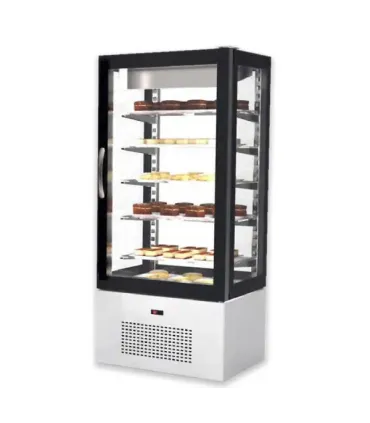 Vitrinas de Pastelería Vitrina 4 Caras Congelación frío ventilado 620x660x1960mm Sayl AVV6NF Horekus by Sayl