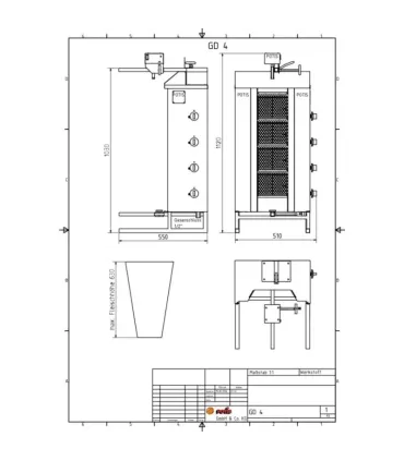 Asadores Kebab Asador Kebab a Gas Butano y Propano 4 quemadores Potis Potis GD4-S Asadores Kebab Asador Kebab a Gas Butano y Propano 4 quemadores Potis Potis GD4-S