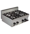 Cocina a gas sobremesa 4 fuegos 4x6kw 800x700x290h mm GR721S