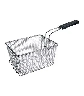 Cesta freidora en acero cromado 240x190x145h mm