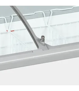 Arcón Congelador Cristal Inclinado con cestos 1570x650x918h mm NIC5...