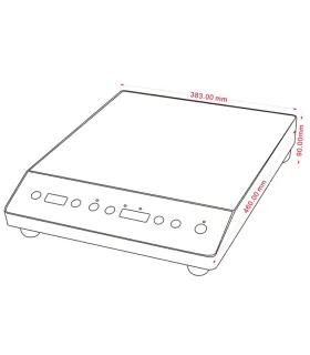 Placa de Inducción Portátil 3500W Edenox ISM-35 E