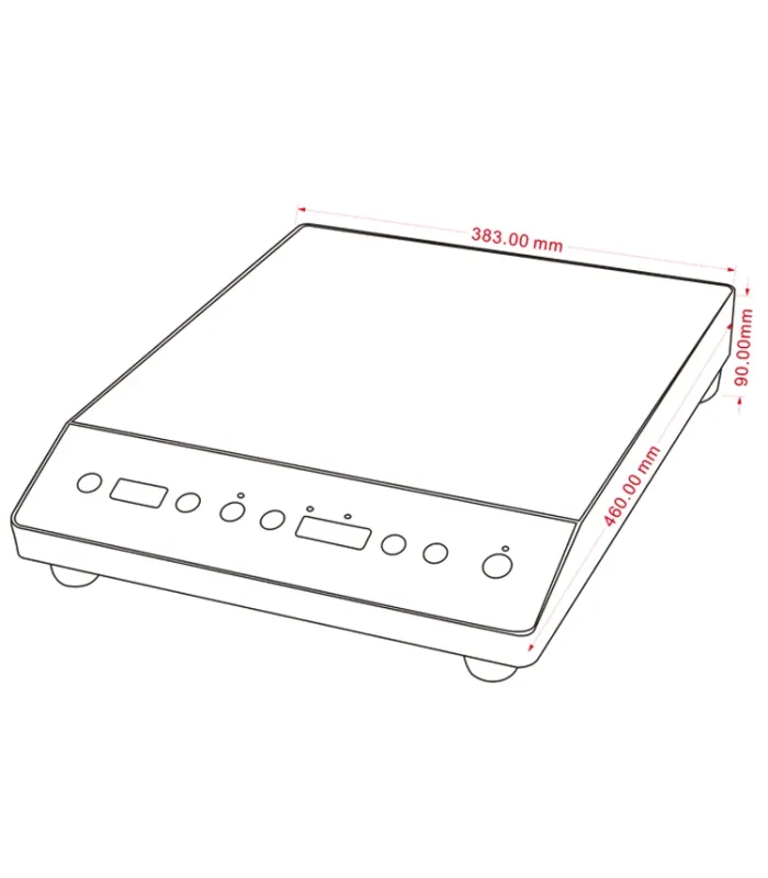 Placas de Inducción Placa de Inducción Portátil 3500W Edenox ISM-35 E Edenox 19060903