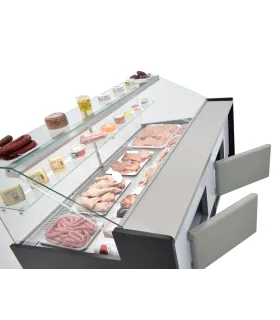 Vitrina refrigerada frío ventilado 2000x1100mm con reserva VRV-200-XL