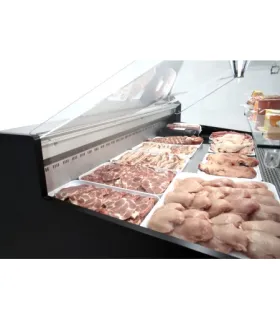 Vitrina refrigerada frío ventilado 2000x1100mm con reserva VRV-200-XL