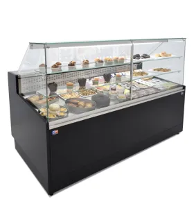 Vitrina refrigerada frío ventilado 2000x1100mm con reserva VRV-200-XL