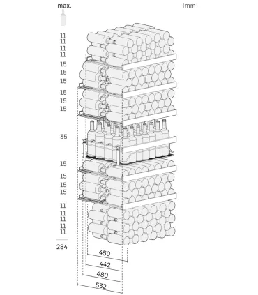 Vinotecas Vinoteca expositora 284 botellas 1 temperatura Liebherr Perfection WFbli 7741 Liebherr WFbli 7741