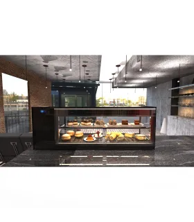 Vitrina refrigerada de Tapas 2 pisos refrigerados largo 132 cm Sayl...