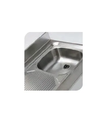 Mesas Frías con Fregadero Mesa Refrigerada 3 puertas fondo 600mm con fregadero Edenox MPSF-200 Edenox 19059803