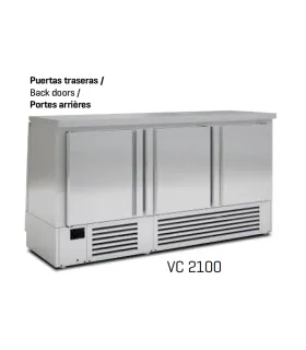 Vitrina Refrigerada Infrico Inox con doble acceso VC 1400