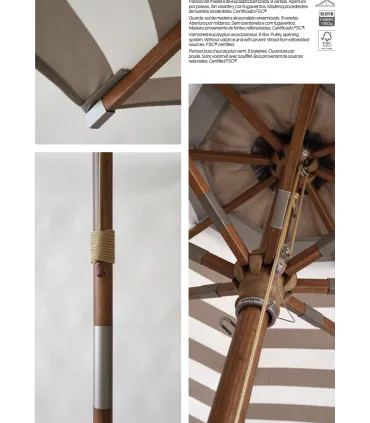 Parasoles Ezpeleta Java Parasol Redondo Ø 3m Ezpeleta SIMO10O3000720P
