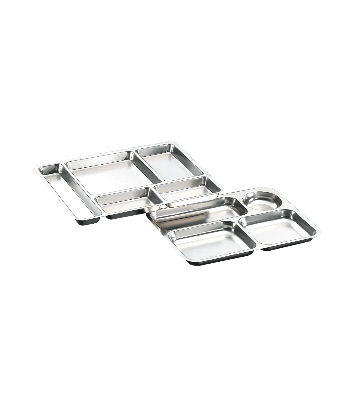 Bandejas Autoservicio Bandeja Autoservicio 40x30x3h cm en Acero Inoxidable con 4 compartimentos Fricosmos 482802