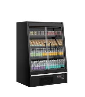 Vitrinas Murales Vitrina mural baja refrigerada 1060 x 740 x 1500h mm Galaxy+ GPL10FGD Black Tefcold Galaxy+ GPL10FGD Black