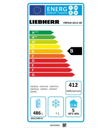 Armarios Refrigerados GN 2/1 Armario refrigerado expositor ventilado inox GN 2/1 Liebherr FRPSvh 6511 Perfection Liebherr FRP...