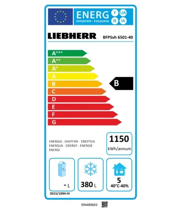 Armarios de Pastelería Armario de congelación pastelería con 20 guías 60x40 Liebherr BFPSvh 6501 Perfection Liebherr BFPSvh 6501 Armarios de Pastelería Armario de congelación pastelería con 20 guías 60x40 Liebherr BFPSvh 6501 Perfection Liebherr BFPSvh 6501