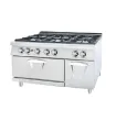Cocina de 6 fuegos y horno a gas 1200x730mm