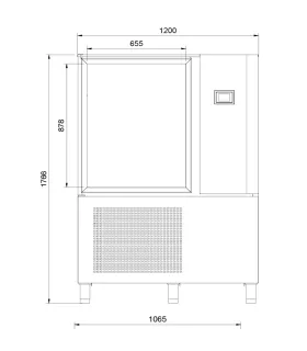 Abatidores Abatidor 10 GN 2/1 ó 60x40 Edenox AM-102 CD Edenox 19058900