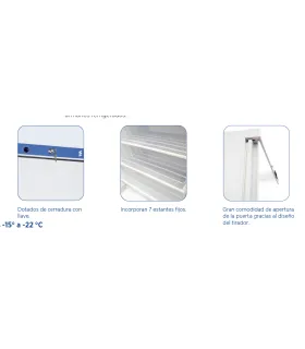 Armarios Refrigerados Snack Armario de congelados bajomostrador Edenox ANS-251 Edenox