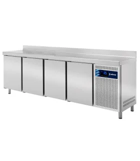 Mesas Frías Fondo 800mm Mesa Refrigerada 4 puertas Euronorm para bandejas 60x40 Edenox MPP-250 HC Edenox 19076321