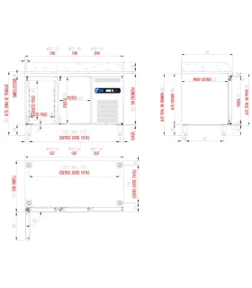 Compra Mesa fría pizzera 2 puertas encimera de granito MPG-135,Alimaq