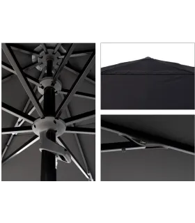 Parasoles Parasol cuadrado 4x4 m de doble polea Garbar Sicilia Garbar