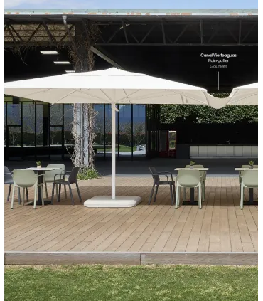 Parasoles Parasol cuadrado 4x4 m de doble polea Garbar Sicilia Garbar