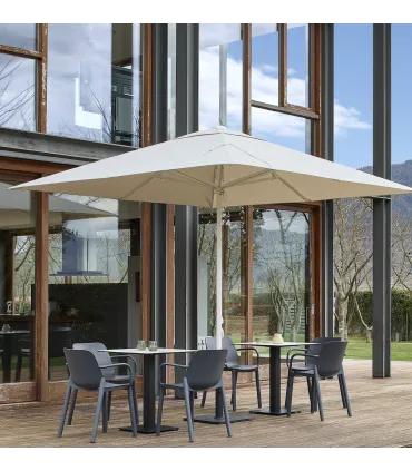 Parasoles Parasol cuadrado 3x3m de doble polea Garbar Sardigna Garbar