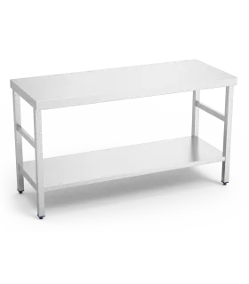 Mesas Inox Fondo 500mm Mesa central con peto 1000x500x850 mm. Fricosmos 070202