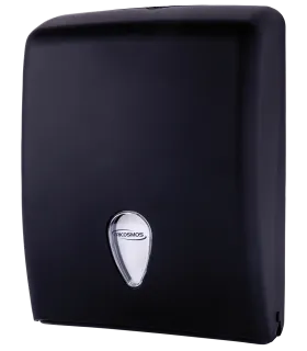 Dispensadores Dispensador de toallas con autocorte en negro mate Colección de baño Serie Black Fricosmos 460340