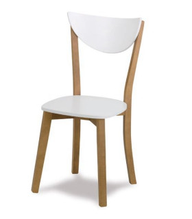 Sillas Interior Silla de madera de haya barnizada M1805 Muebles Romero M1805
