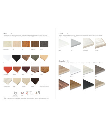 Mesas Exterior Mesa estructura doble tubo de Aluminio pintado 382 PL Muebles Romero 382PL