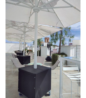 Bases Parasoles Base de Parasol Cuadrada con Ruedas Conva Conva BASEMP01M/R