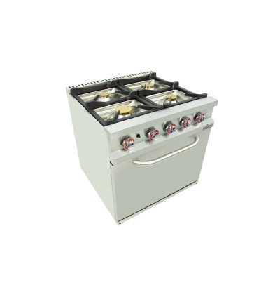 Liquidación Cocina a gas serie fondo 75 cm de 6 fuegos con