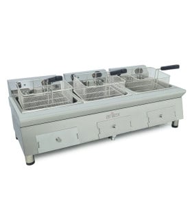 Freidoras Eléctricas Freidora eléctrica modular triple 12+12+12 litros Arilex 100FRE121212G Serie 600 Arilex