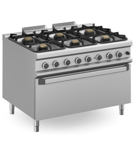Cocinas a Gas Cocina a gas 6 fuegos con horno extra grande a gas MBM Magistra Plus 900 MBM