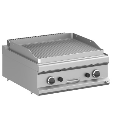 Planchas a Gas Frytop a gas de sobremesa 70 cm placa ranurada MBM Magistra Plus 700 MFTG77TR MBM MFTG77TR