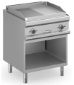 Frytop eléctrico acero 70 cm placa lisa y ranurada con mueble MBM Magistra Plus 700 MFTE77ALR